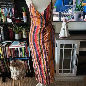 Urban Outfitters Multicolor Striped Midi Dress